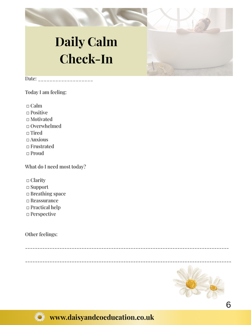 The Calm Early Years Leaders' Journal - Individual Licence