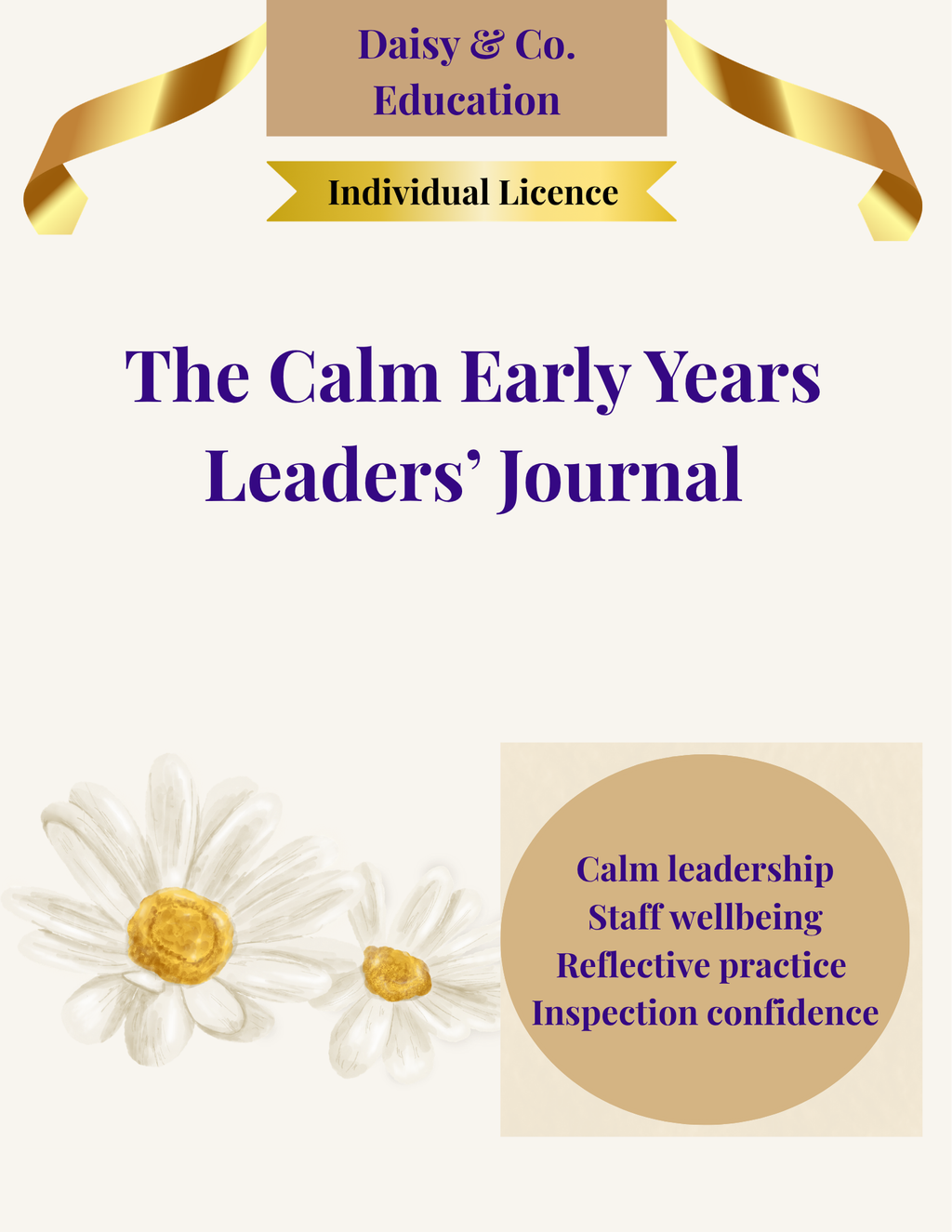 The Calm Early Years Leaders' Journal - Individual Licence